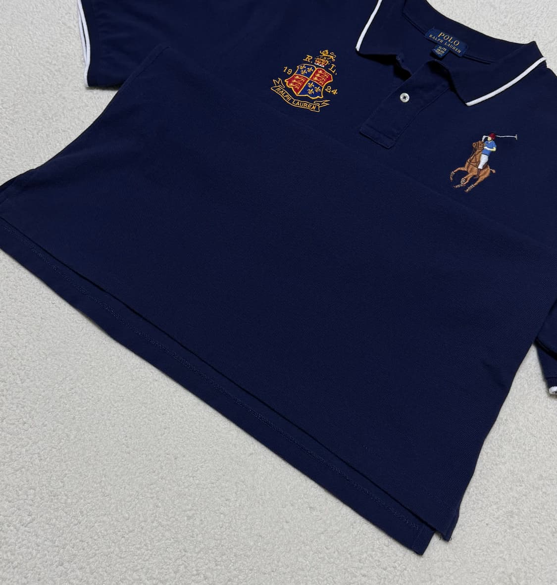 폴로 랄프로렌 빅포니 네이비 반팔 상품이미지6