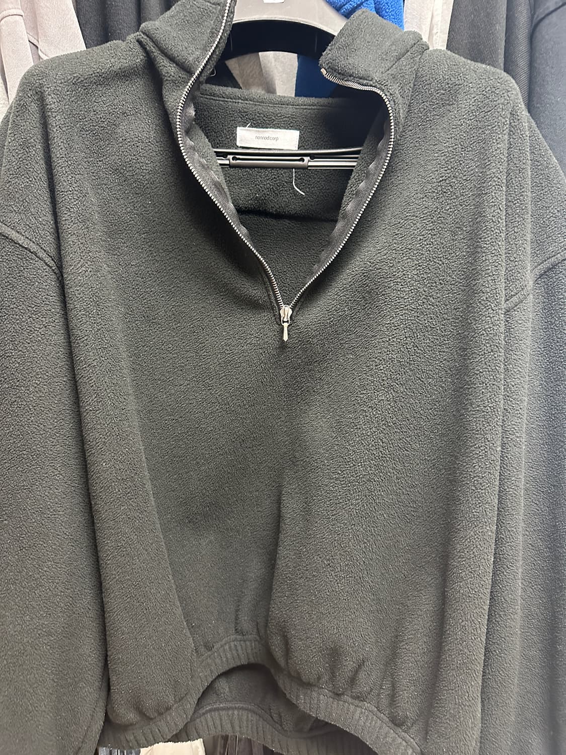 [1] 논노드 하프집업 블랙 상품이미지1