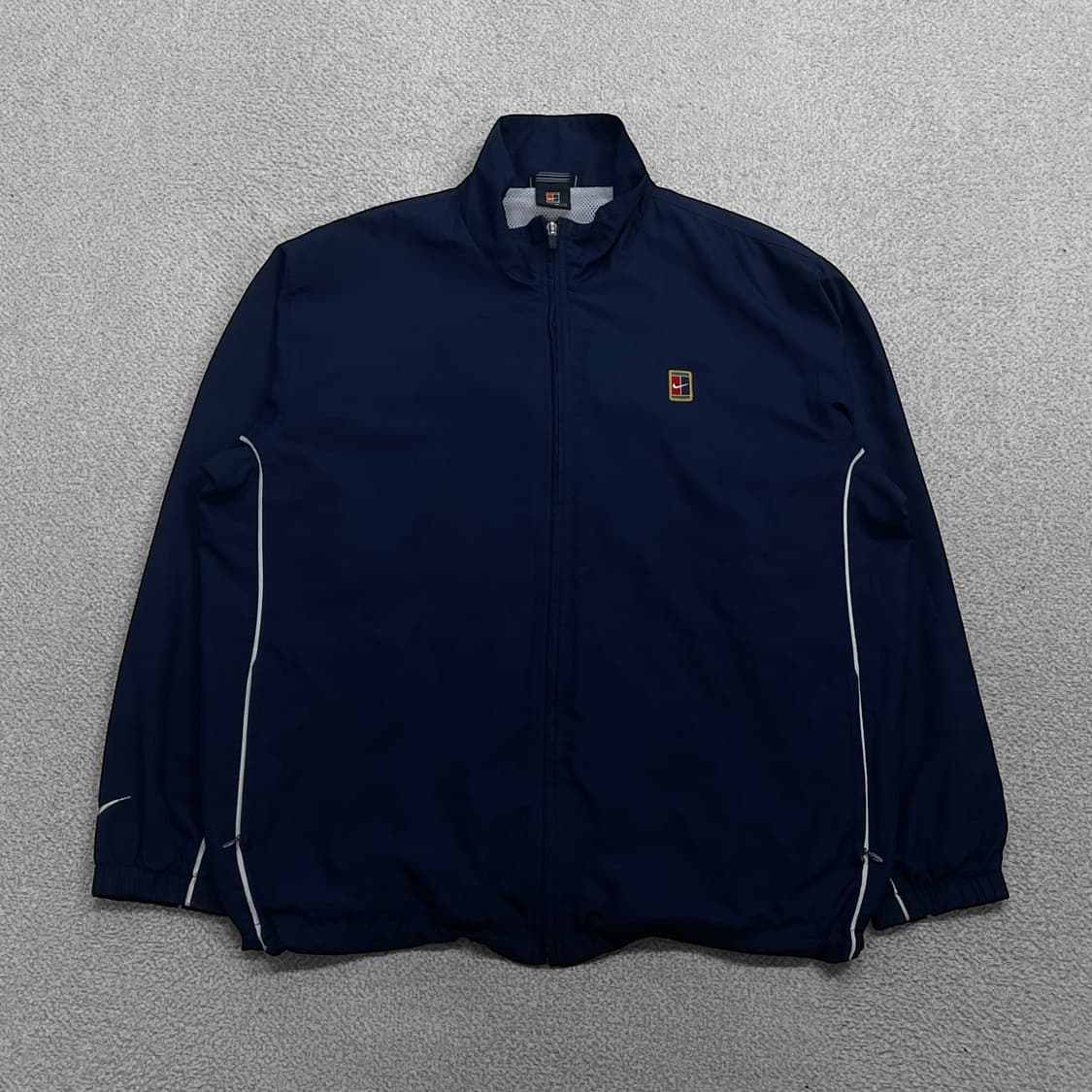 나이키 00s 테니스 로고 바람막이 자켓 네이비 상품이미지1