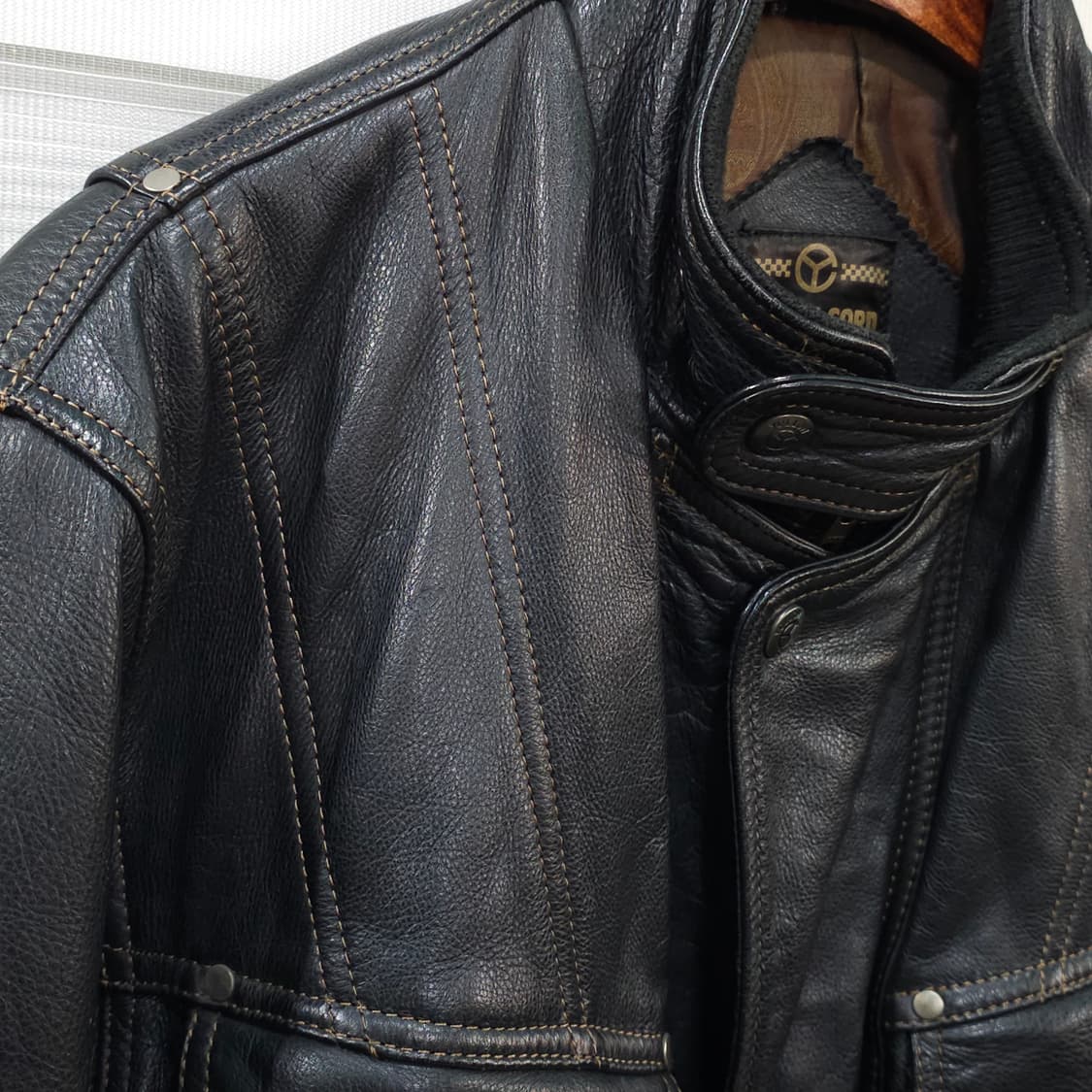 빈티지 YELLOW CORN 레더자켓- M 상품이미지6