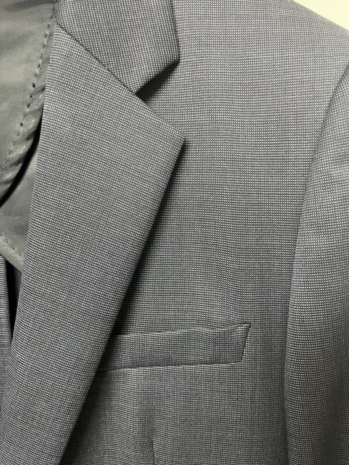 솔리드옴므 네이비 패턴 여름 블레이져 95사이즈 상품이미지3