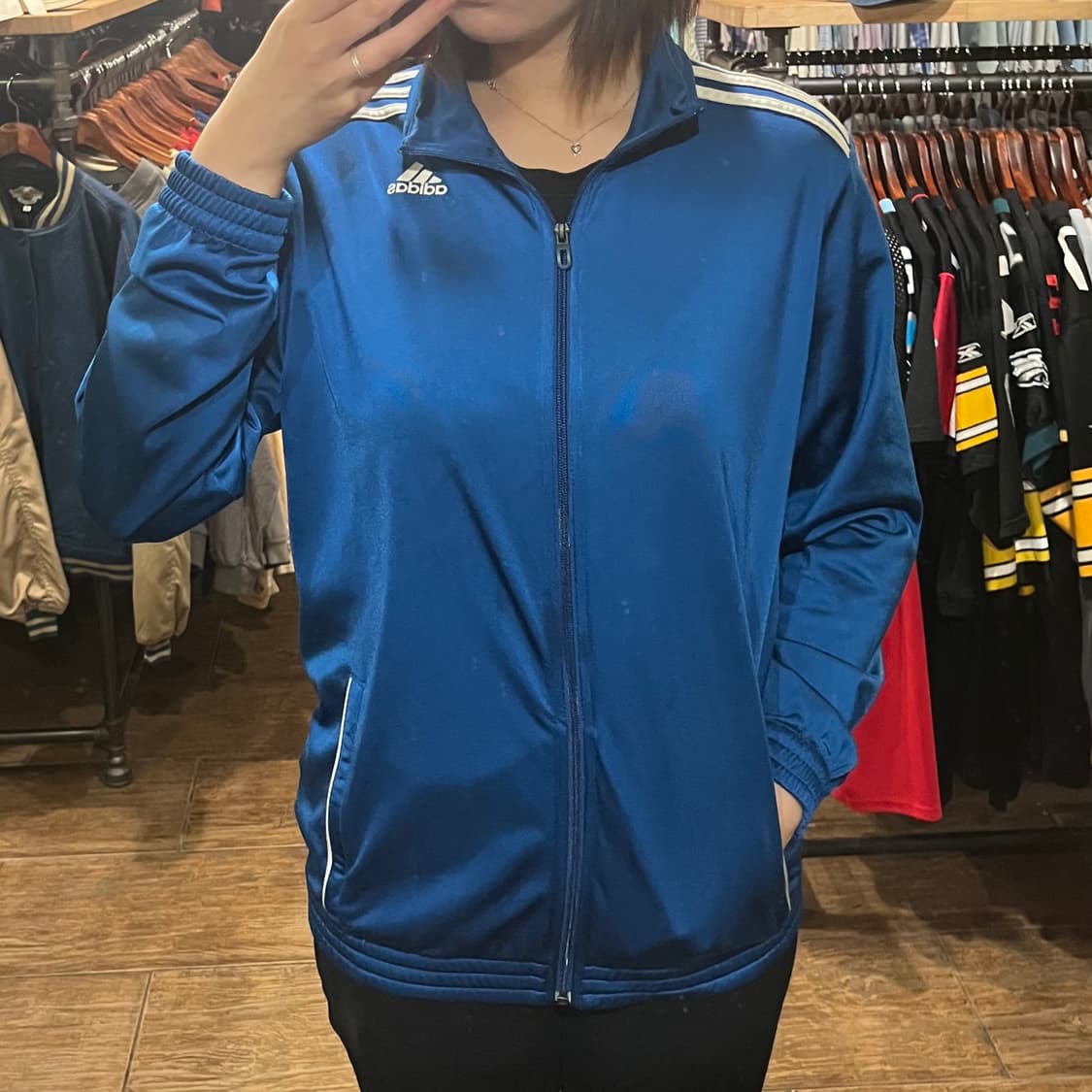 [HI] 아디다스 집업 블루 상품이미지2