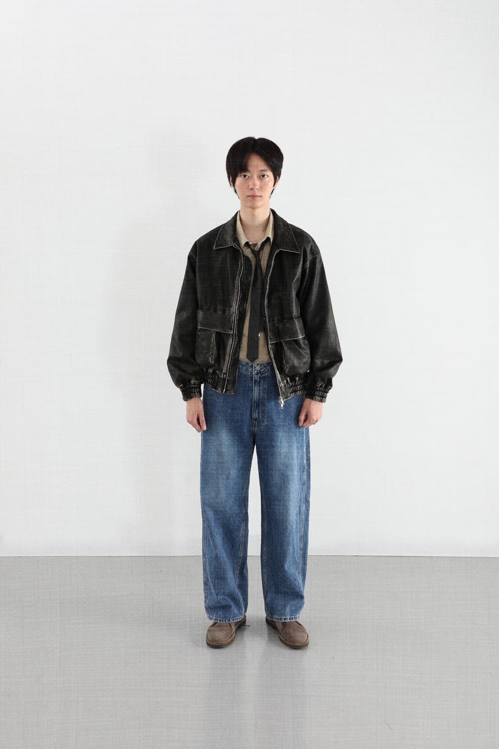 [2] 마티스 더 큐레이터 와이드 데님 팬츠 미드 워시드 상품이미지1