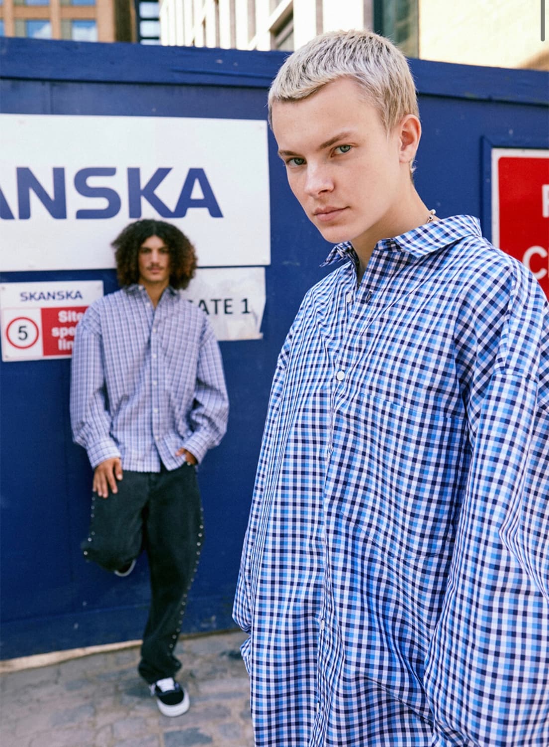 [L-XL] 엑스트라오디너리 블랙 체크 셔츠 상품이미지1