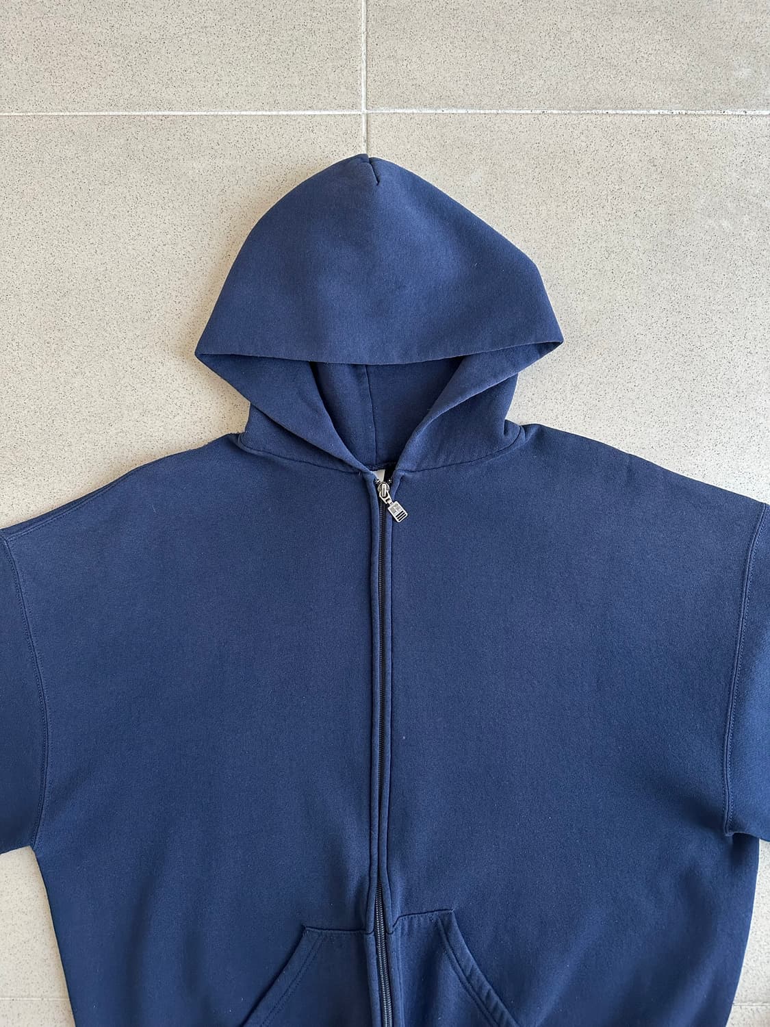 90s 빈티지 러셀 후드집업 네이비 XL 상품이미지3