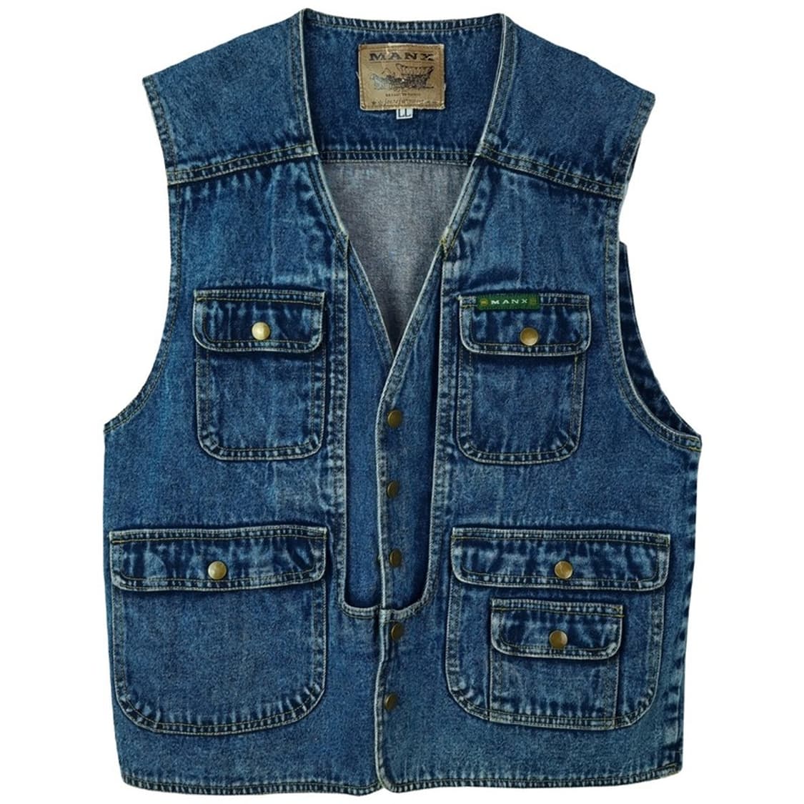 [JPN] 일본빈티지 멀티 포켓 데님 워크 베스트 조끼 M16609 상품이미지2