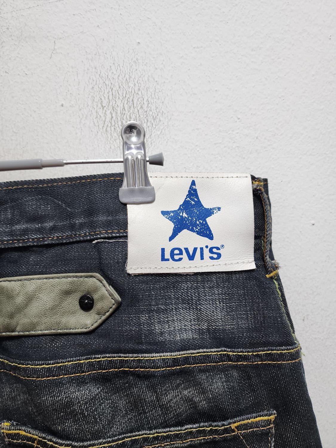 리바이스 빈티지 신치백 가죽배색 청바지 (벨기에 MADE) 상품이미지6