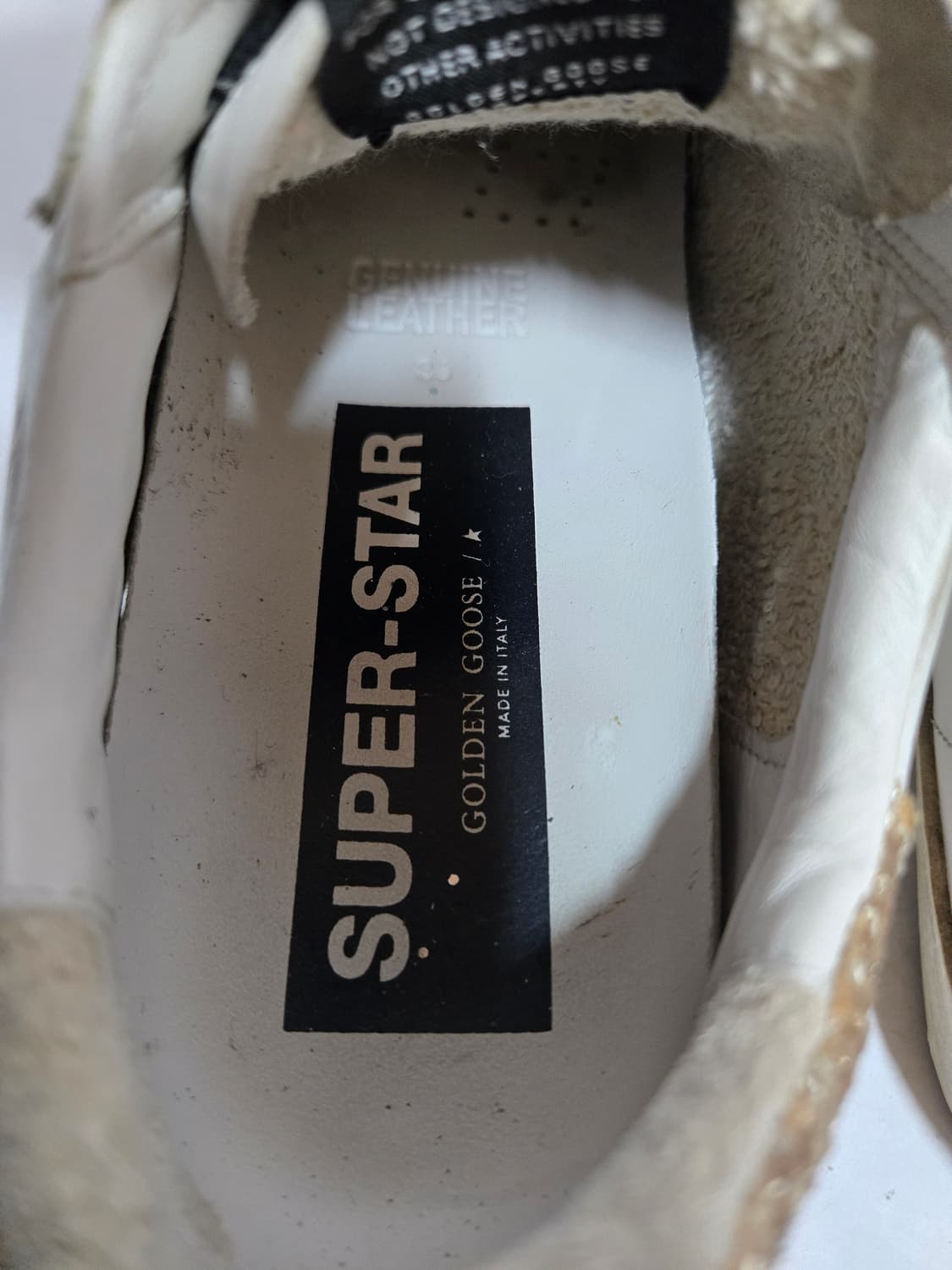 골든구스 슈퍼스타 스니커즈 화이트 실버 글리터 36 230 상품이미지5