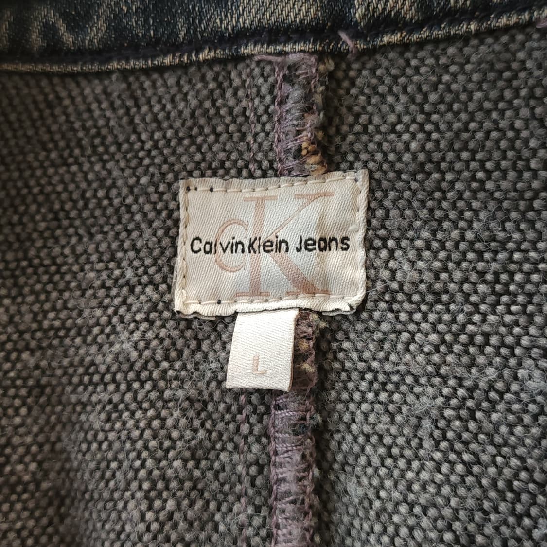 90s 켈빈 클라인 데님 워크자켓 이탈리안 데님 L 상품이미지6