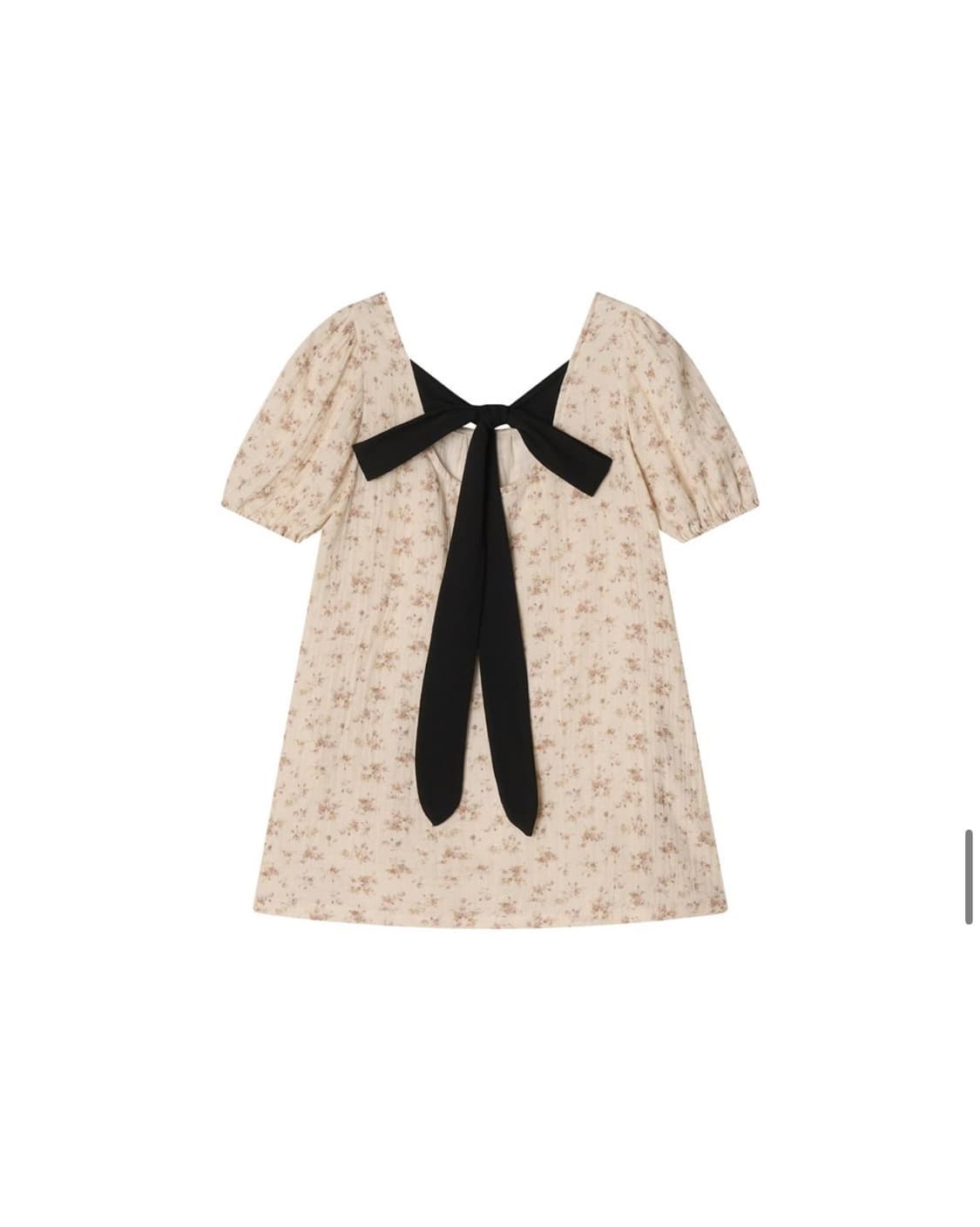 콜로신스 black tie blouse vintage flower 상품이미지2