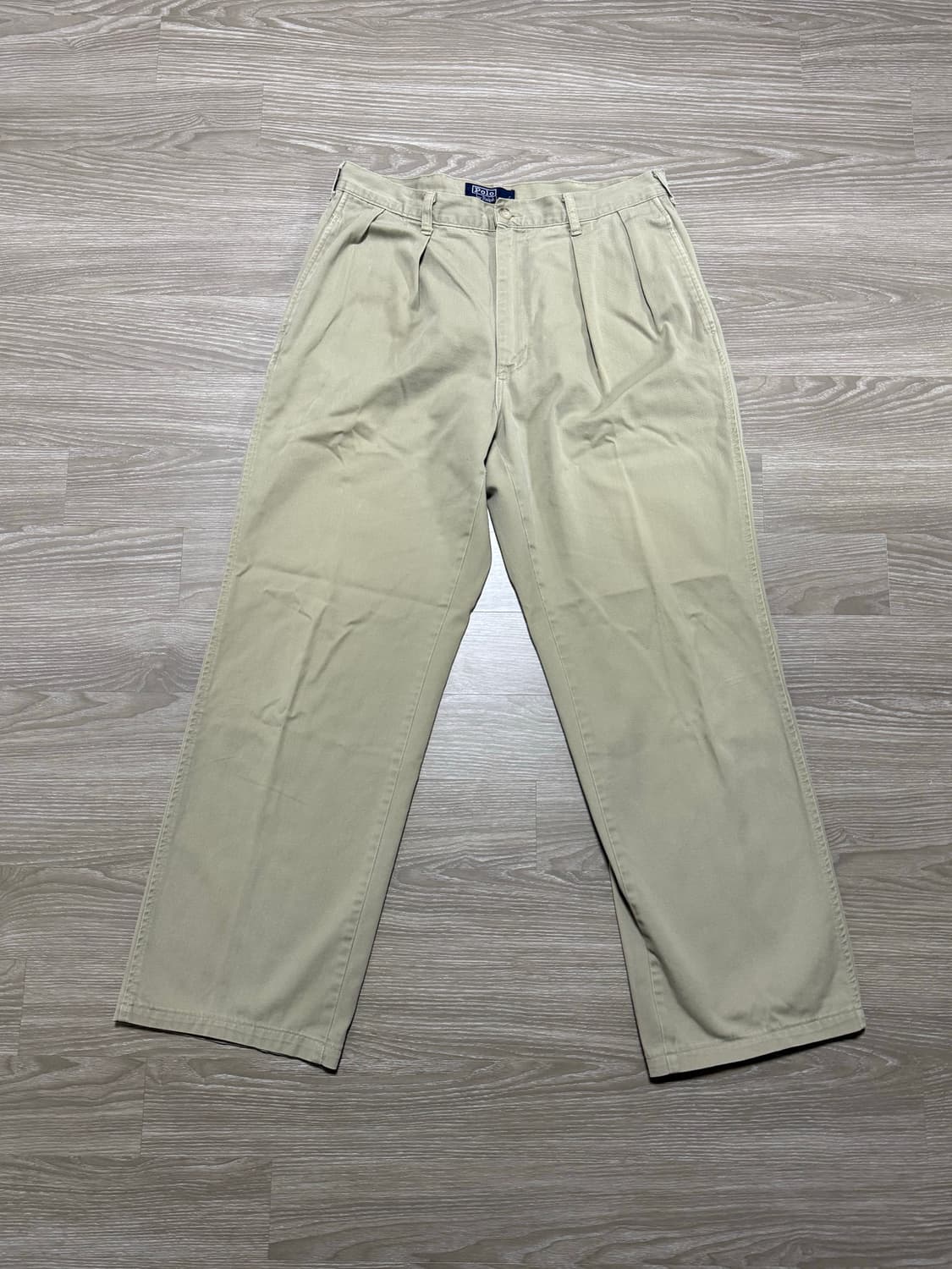 80s USA 폴로 랄프로렌 투 턱 치노 팬츠 TALON ZIP 상품이미지1