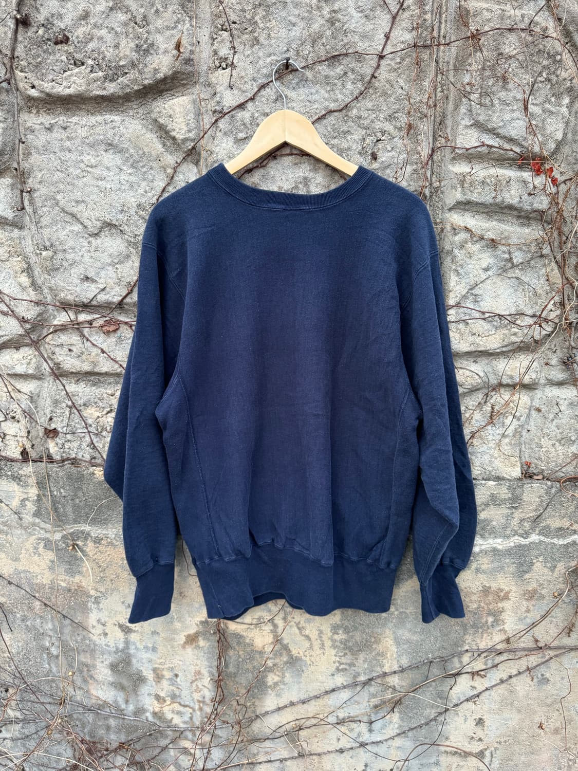 90s 챔피온 빈티지 리버스위브 대학로고 스웻 셔츠 맨투맨 네이비 상품이미지2