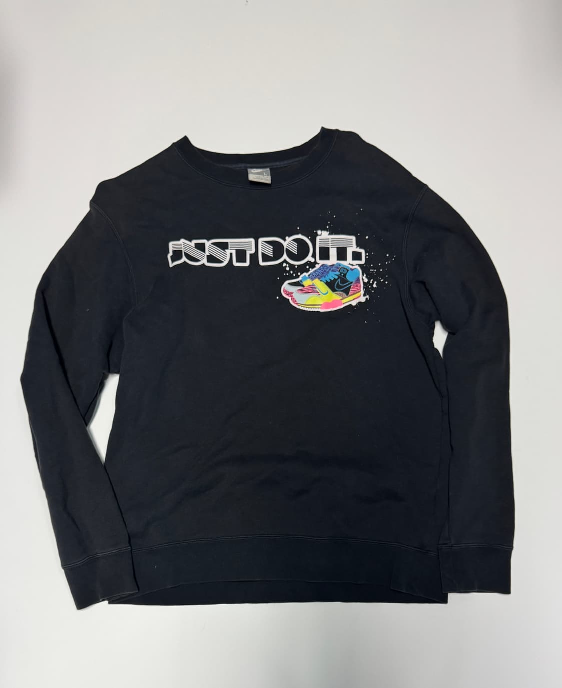 나이키 올드스쿨 저스트두잇 맨투맨 블랙 L 상품이미지1