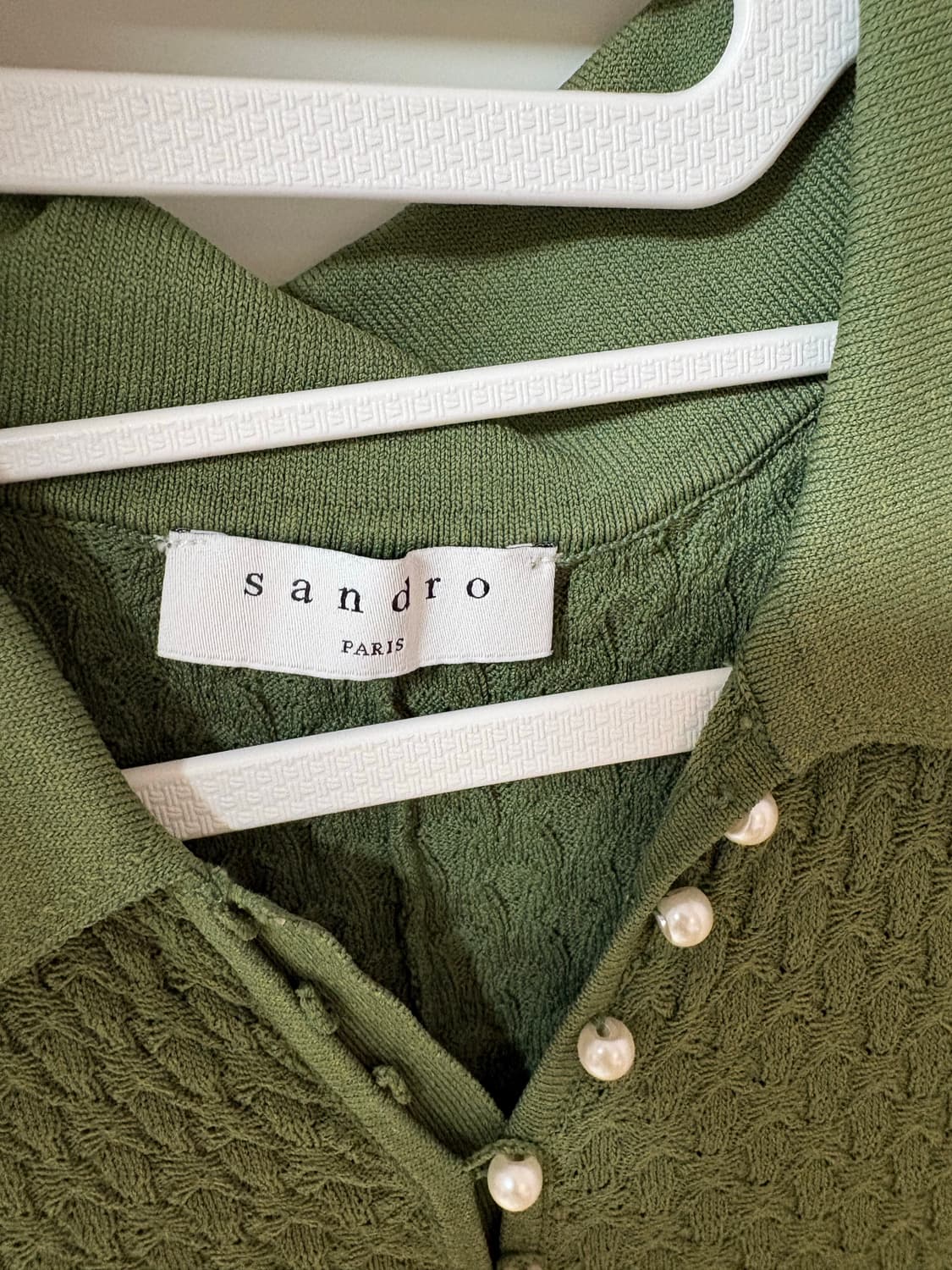 산드로 올리브그린 니트원피스 34사이즈 상품이미지3