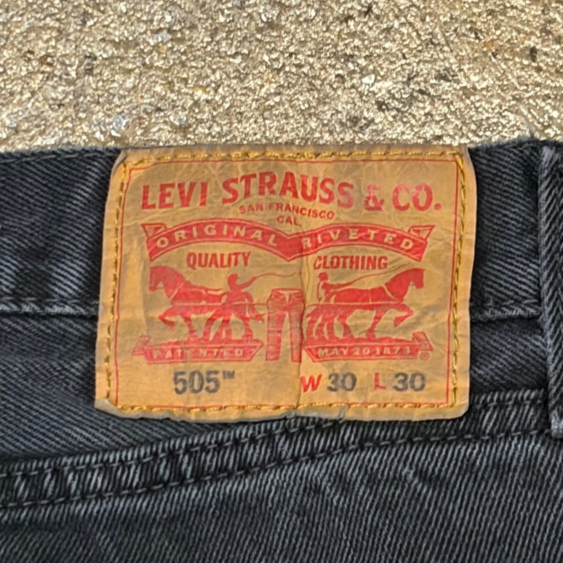 00s 미국 빈티지 리바이스 505 블랙진 청바지 상품이미지7