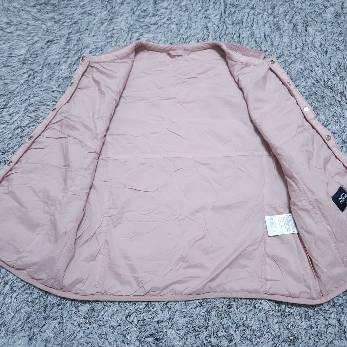 팬텀골프)90 여자 분홍 뽀글이조끼 방풍조끼 / 왕눈이샵 상품이미지7