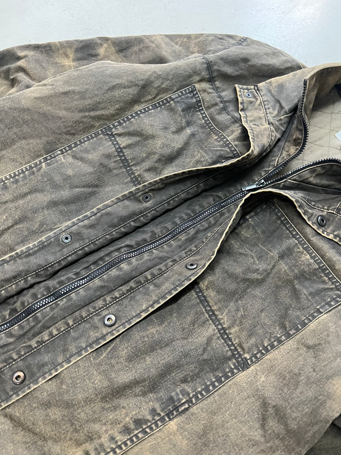 알마니 익스체인지 오버핏 왁스드 파카 상품이미지4