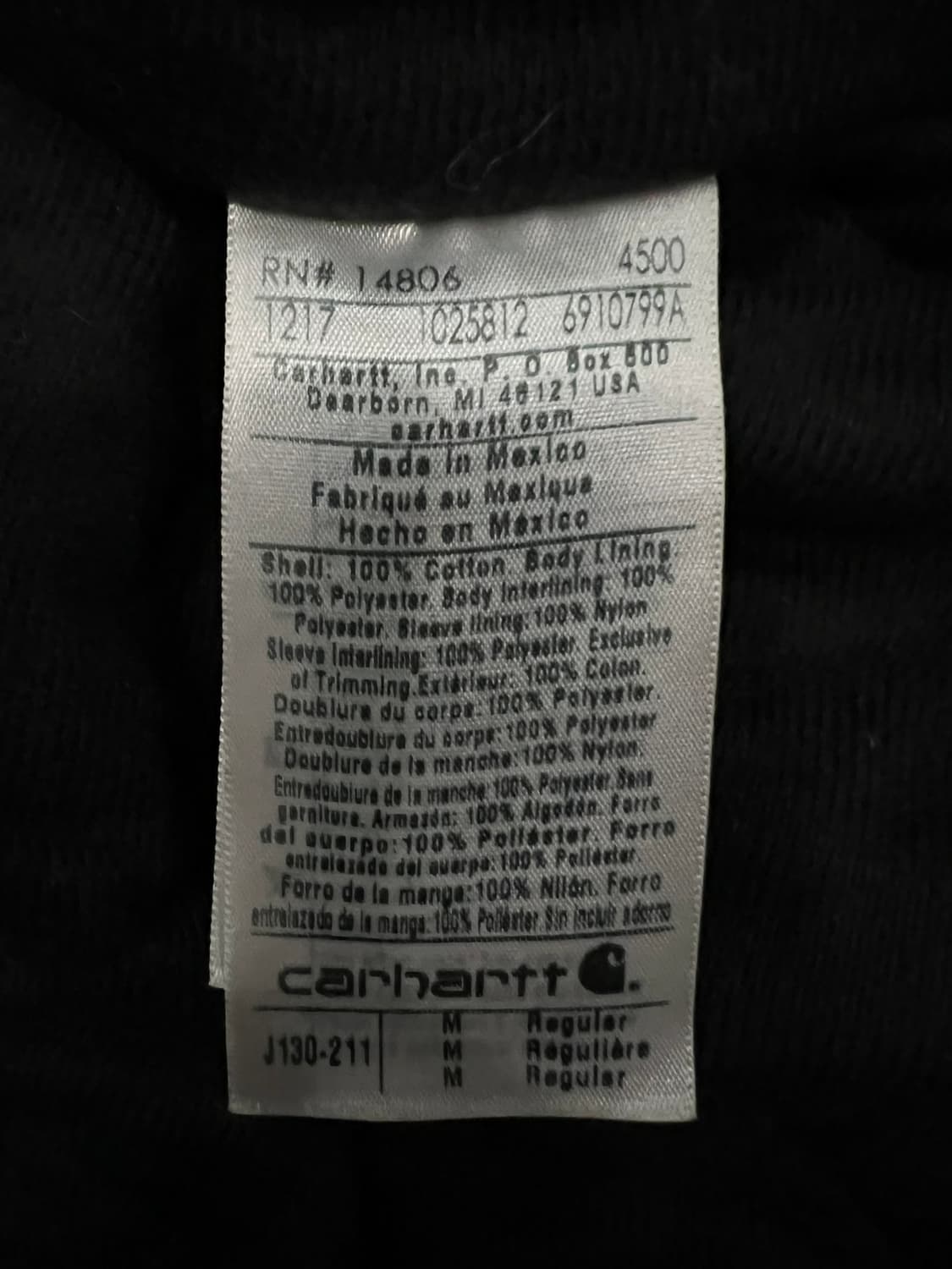 (M)칼하트 덕 액티브 후드자켓 J130 211(BRN) 칼하트브라운 상품이미지5