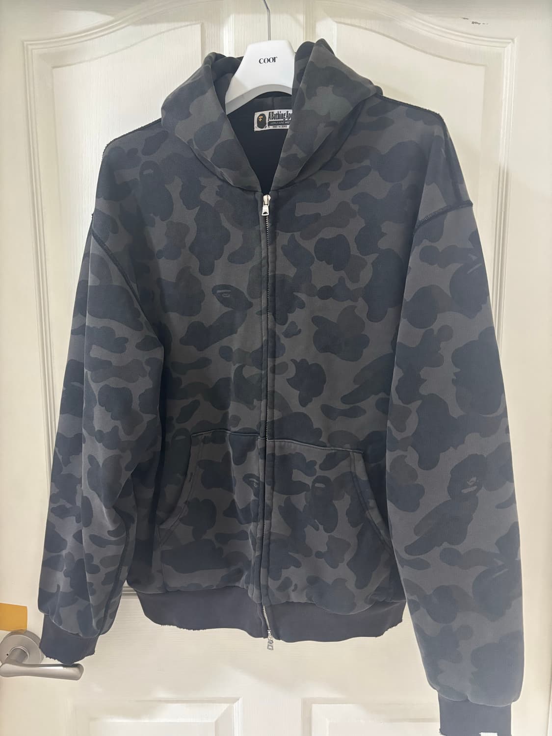 베이프 1st 카모 크롭 후드집업 상품이미지2