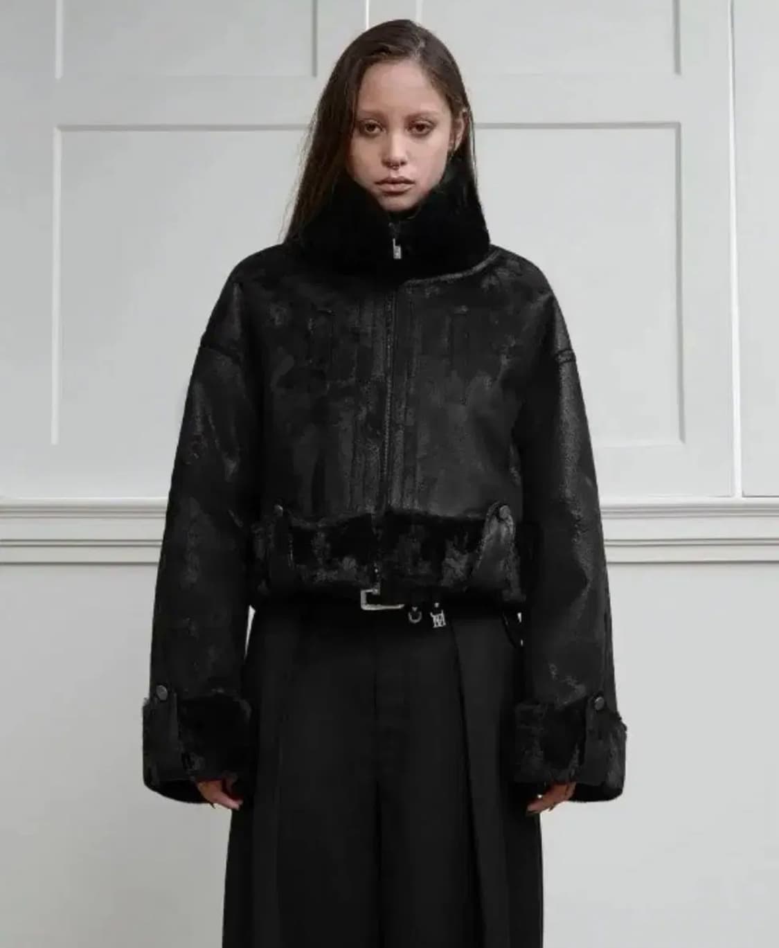 (거의새상품)트리밍버드 무스탕 상품이미지1