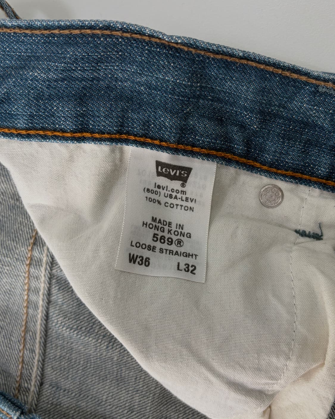[36인치]리바이스 00s 569 루즈 스트레이트 데님 팬츠 상품이미지7