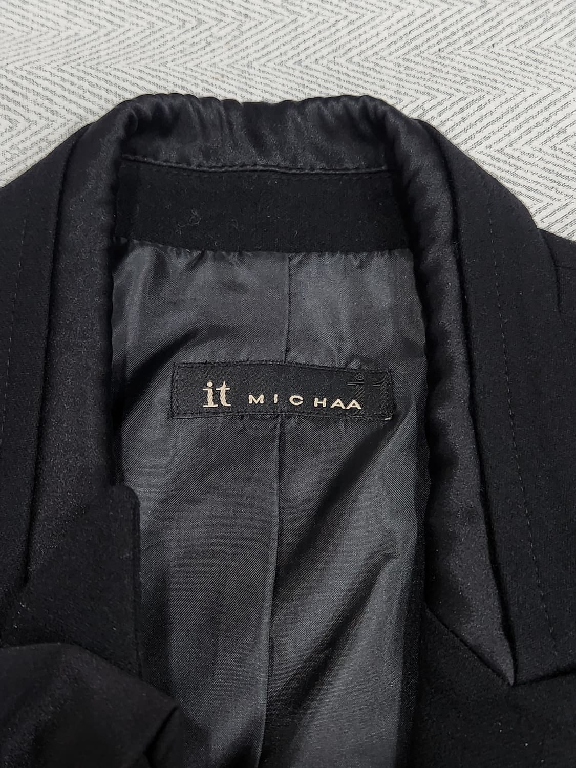 [79] 잇미샤 블랙 리본 자켓 여성 79사이즈 상품이미지5