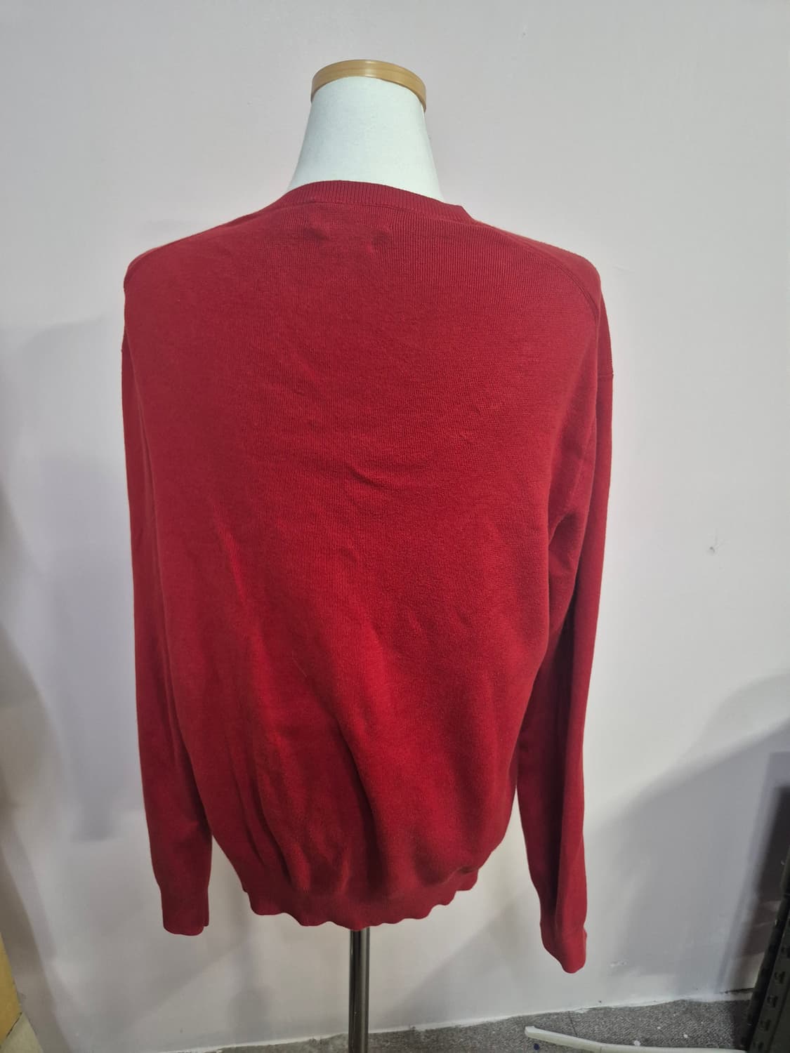 폴로 랄프로렌 레드 V넥 니트 상품이미지2