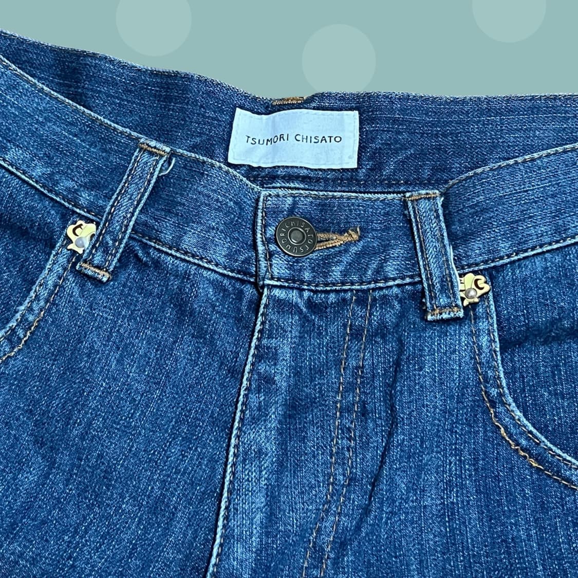 츠모리 치사토 빈티지 모리걸 패치워크 스커트 상품이미지8