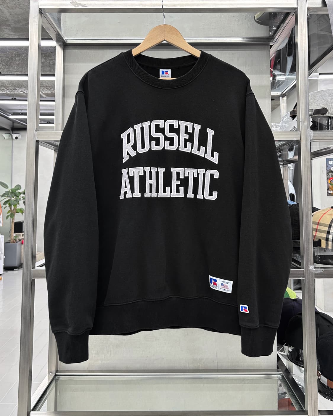  러셀 Athletic 컬리지 로고 스웻 셔츠 맨투맨 상품이미지1