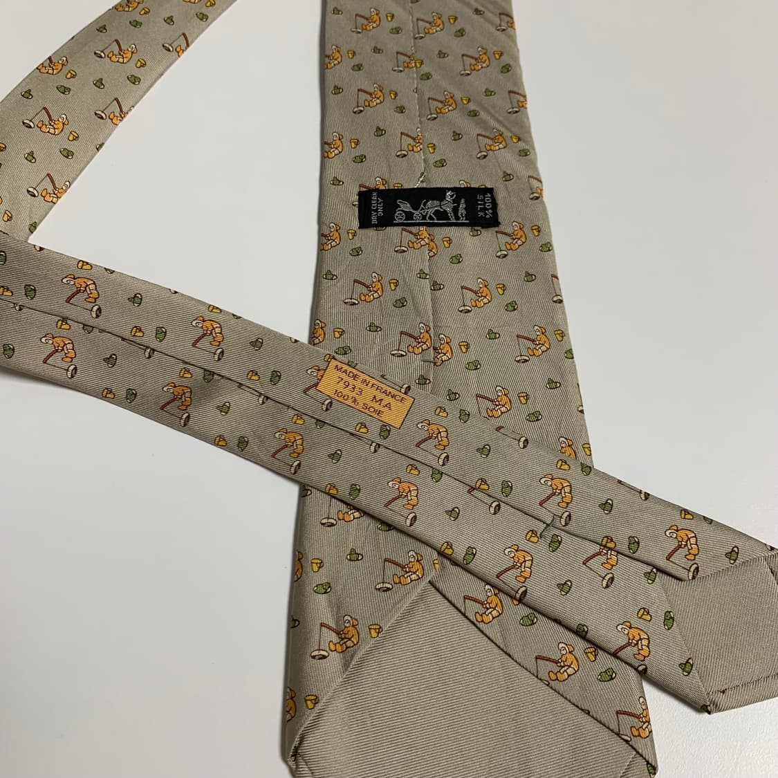 에르메스(HERMES) 명품 빈티지넥타이 A등급 9.2cm 100실크 상품이미지7