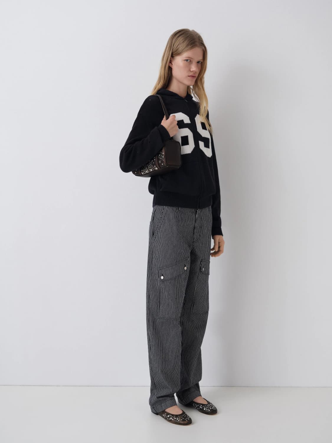 기마구아스 Sofia 스터드 백/브라운 상품이미지3