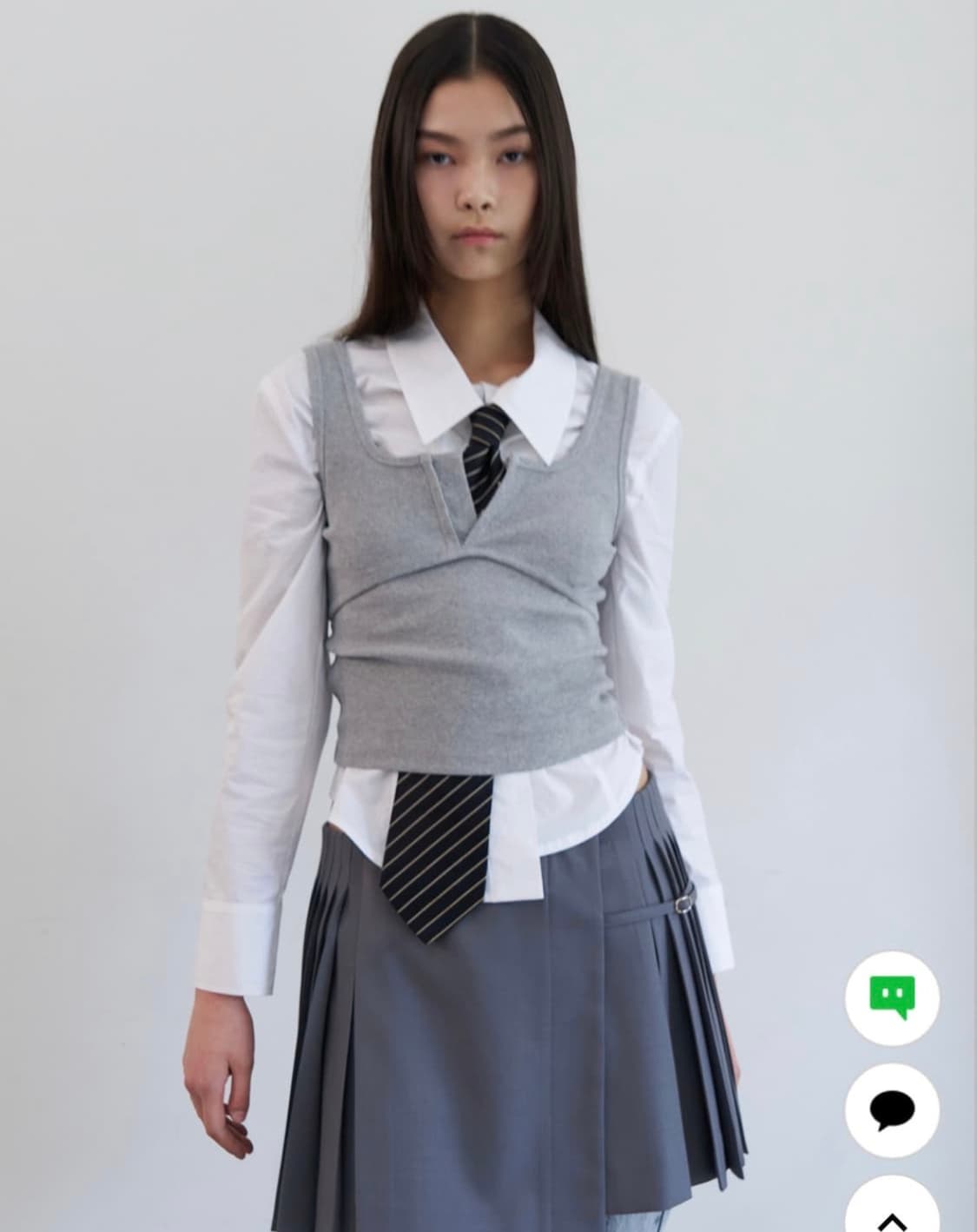 LCDC 뷔스티에 디테일 탱크탑 M(실사) 상품이미지2