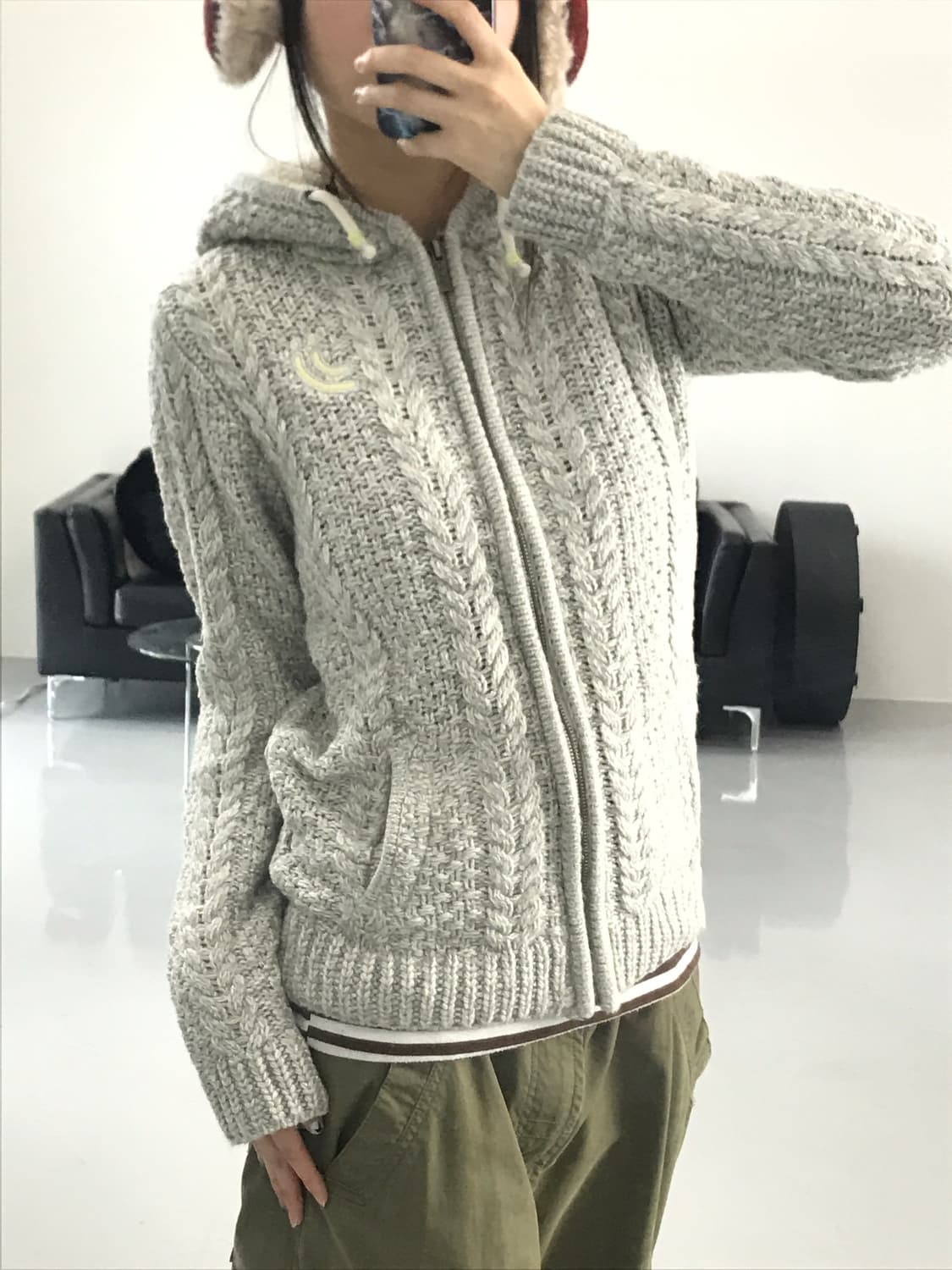 Jpn Twisted KnIt Zip Up Hoodies 상품이미지3