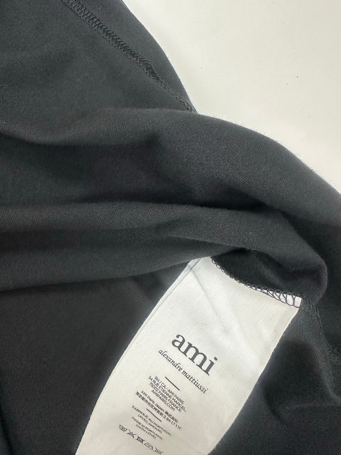 라지 사이즈/ ami 아미 반팔 블랙 상품이미지6