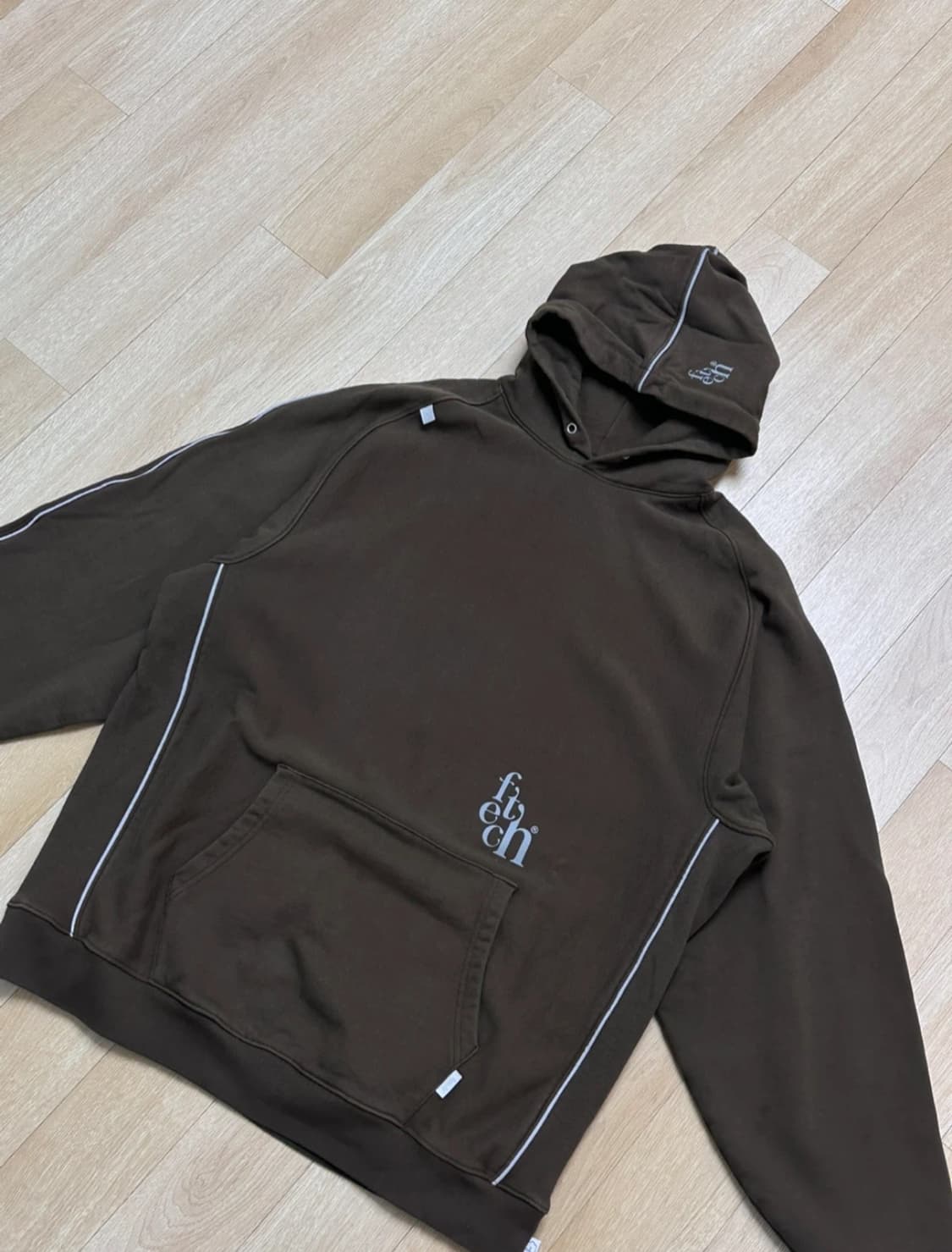 [XL] fetch 후드티 브라운 상품이미지2