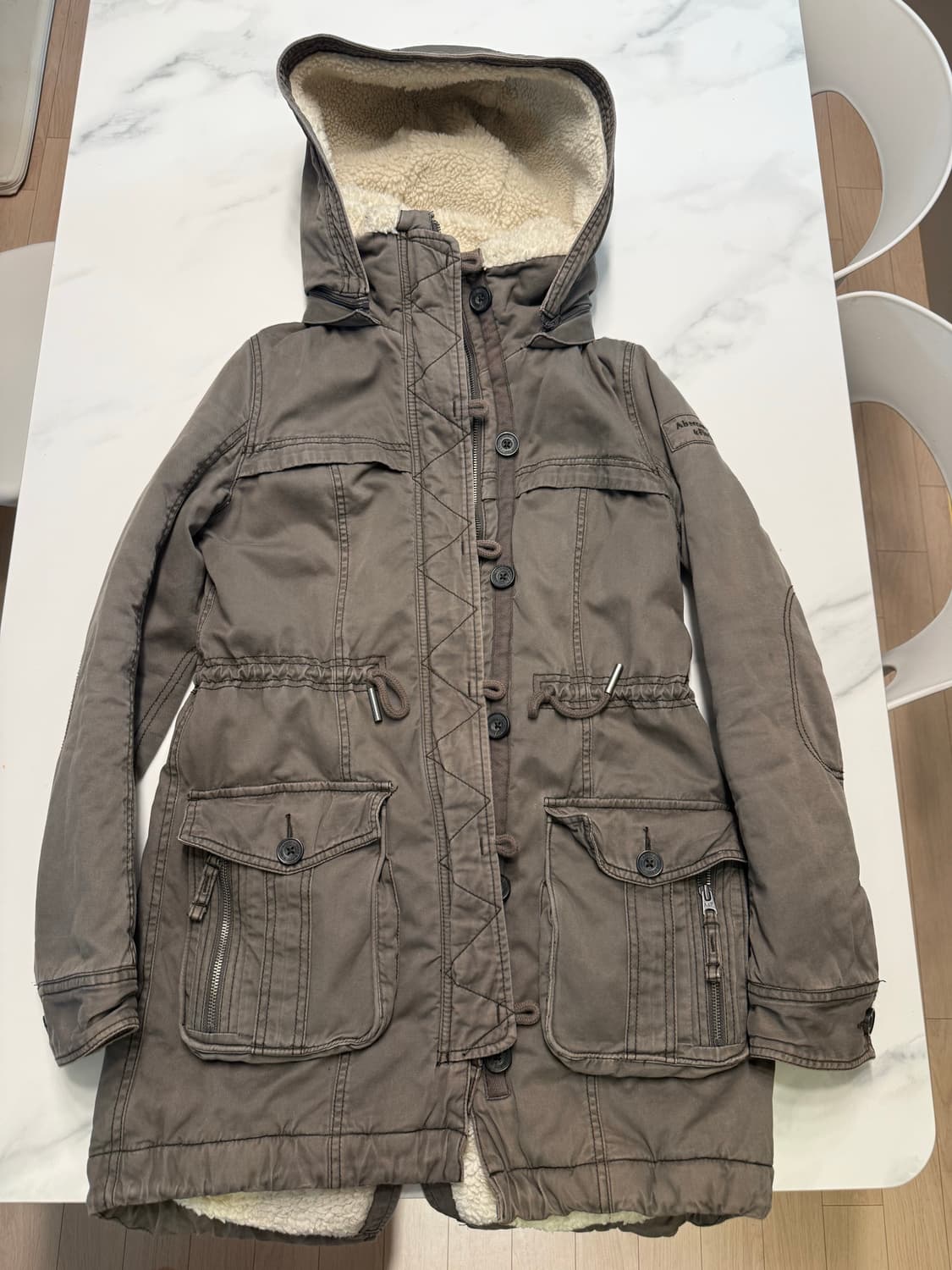 아베크롬비 양털 파카 S 정품 상품이미지2
