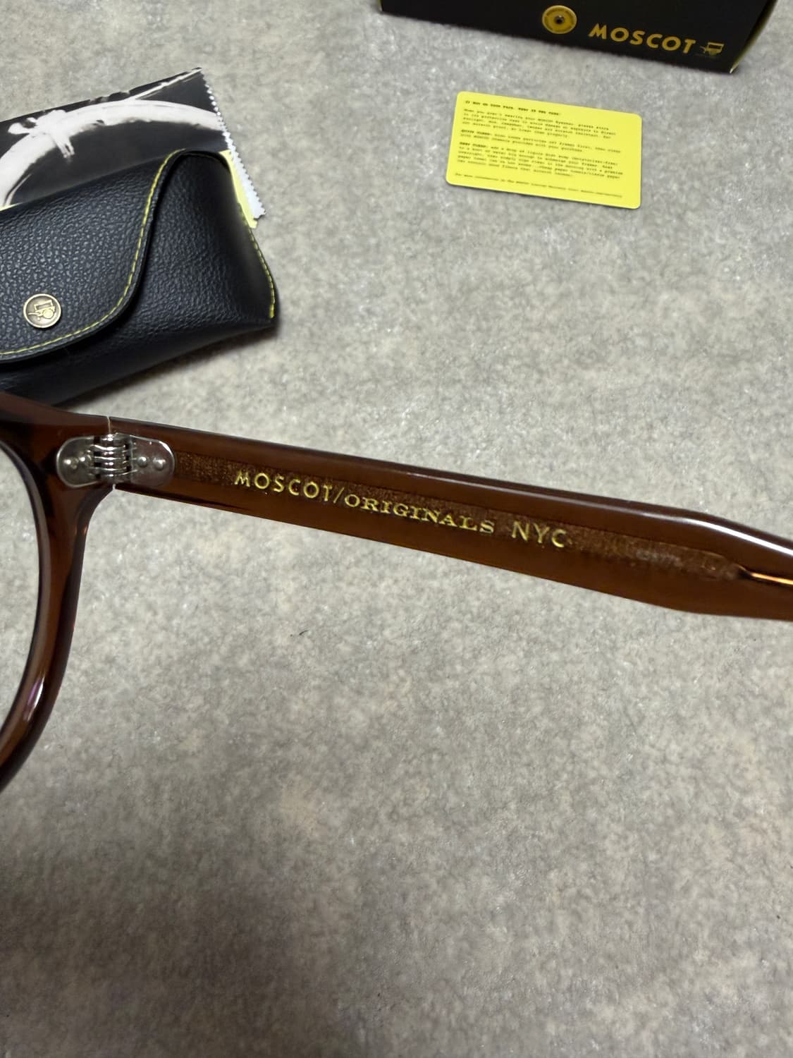 모스콧 렘토쉬49 브라운 새상품(블루라이트 렌즈O) 상품이미지5