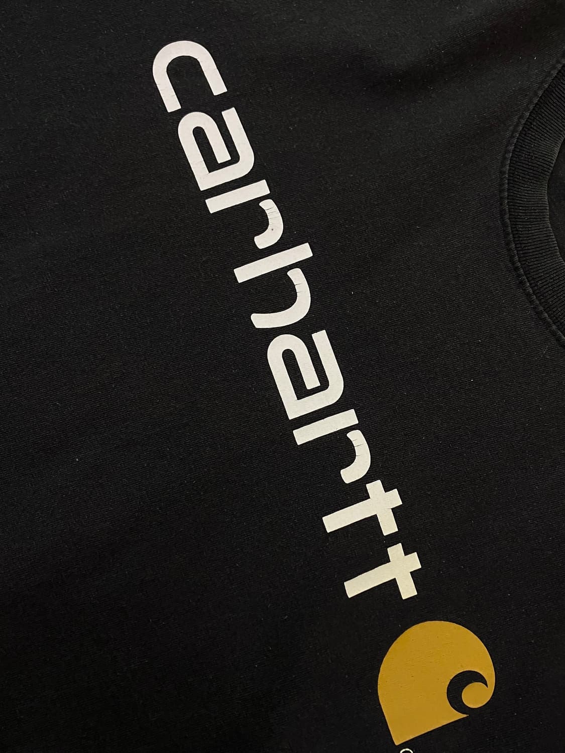 칼하트 로고 프린팅 반팔 티셔츠 블랙 L  #csz3984 상품이미지4