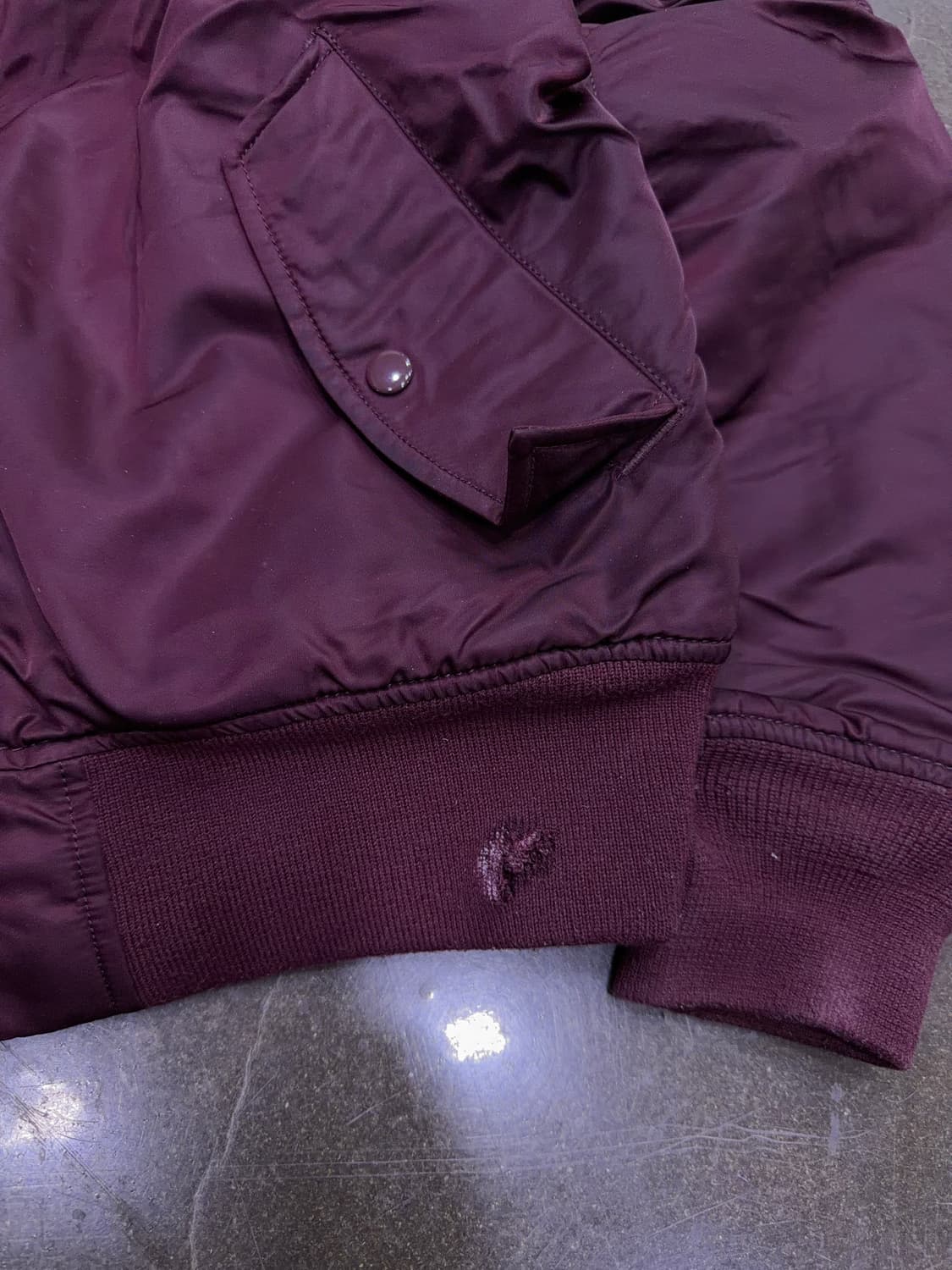 알파인더스트리 MA-1 마룬 항공점퍼 버건디 XL 상품이미지6