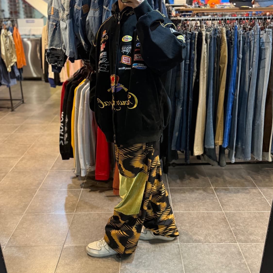 [NO.9] 빈티지 크라운 로얄 코튼 레이싱 자켓 상품이미지3