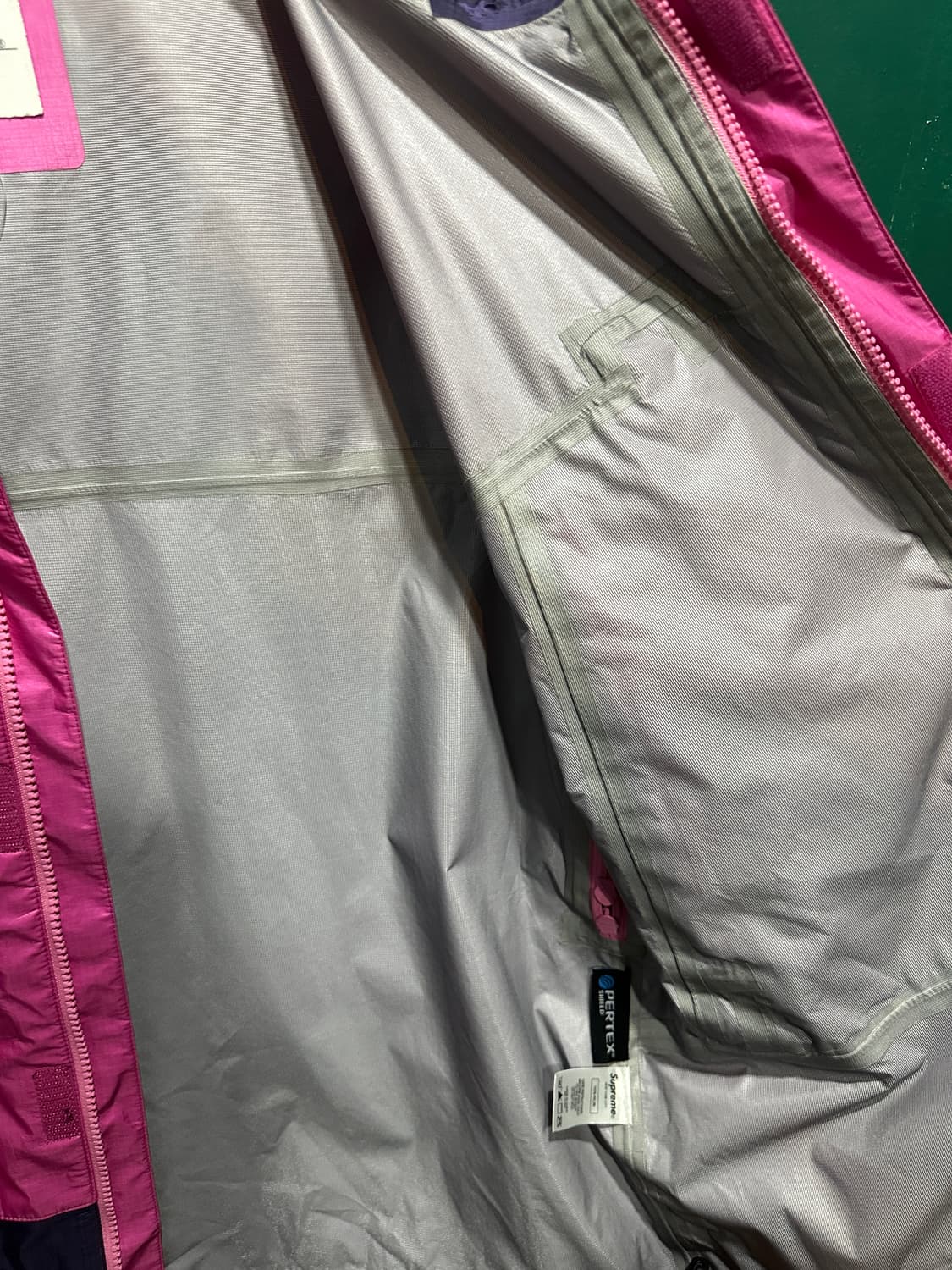 슈프림 19ss 테이프심 바람막이 핑크S 상품이미지5