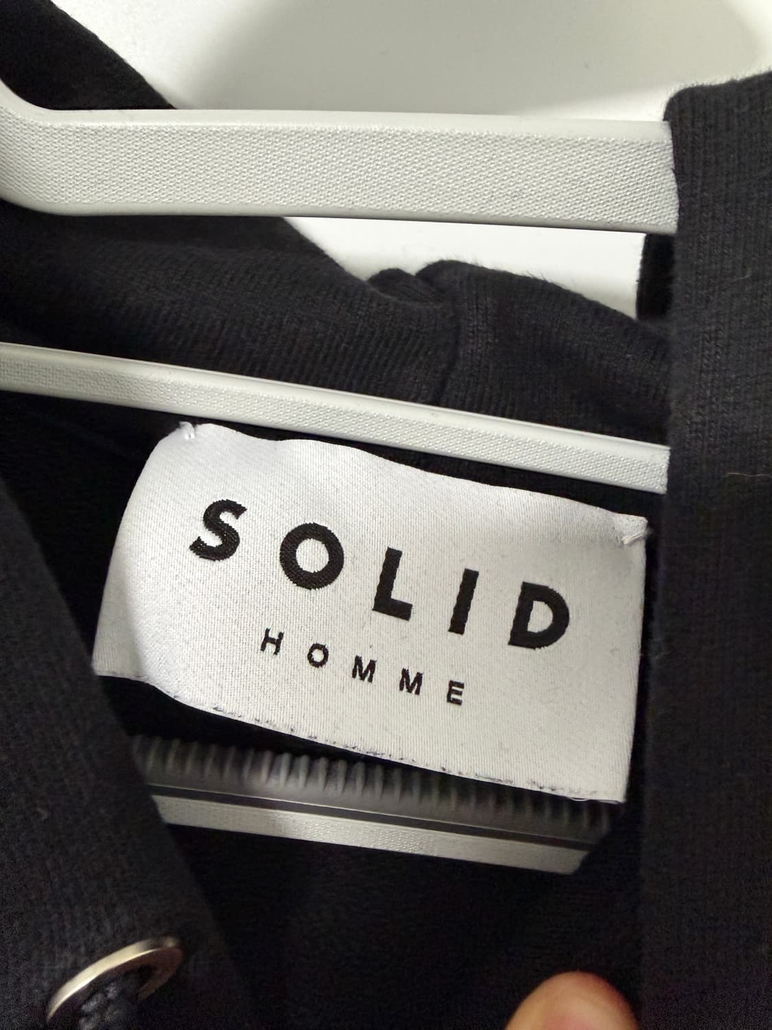 솔리드옴므 후드티 블랙 상품이미지3