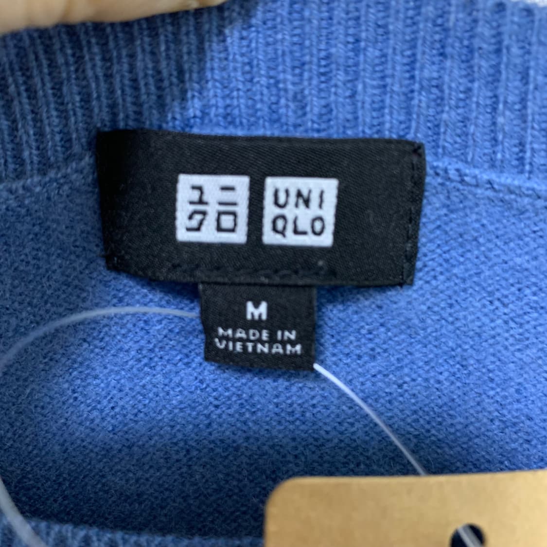 유니클로 빈티지 캐시미어 100 니트 블루 여성 M 남성 S 상품이미지5