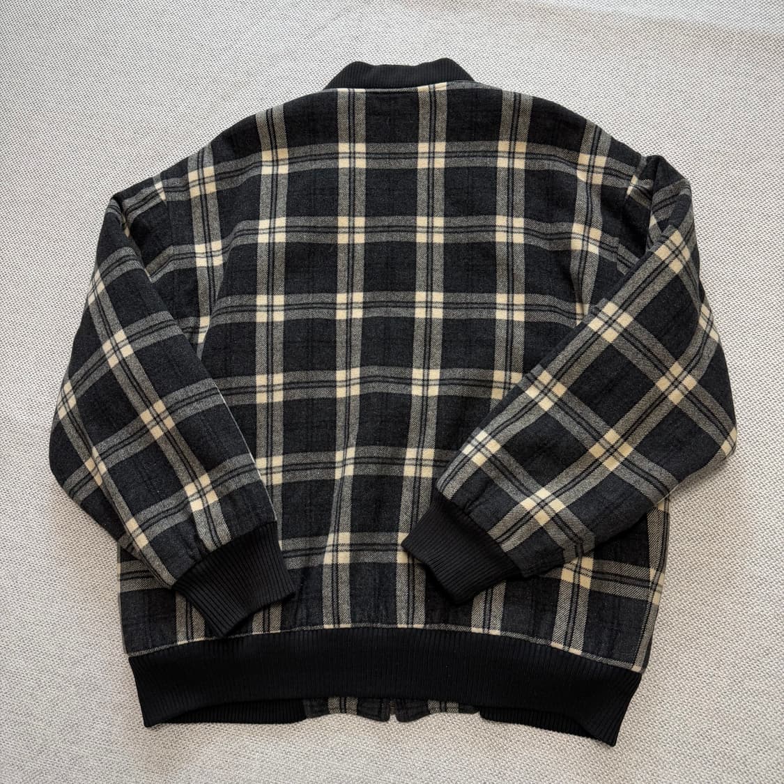 라코스테 올드스쿨 체크 블루종 자켓 상품이미지5