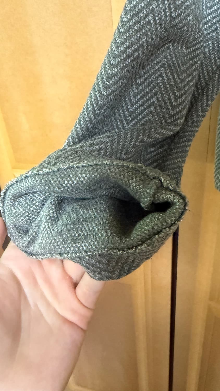 서피스에디션 HERRINGBONE JACQUARD ZIP UP_GRAY  상품이미지7