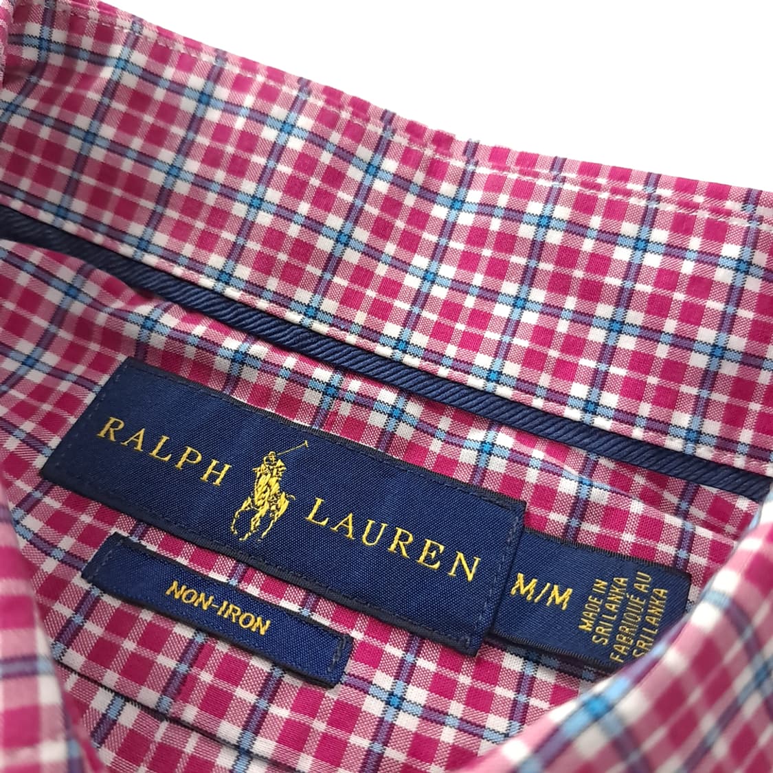 CK250 M 폴로 핑크 스몰타탄체크 셔츠 남방 상품이미지3