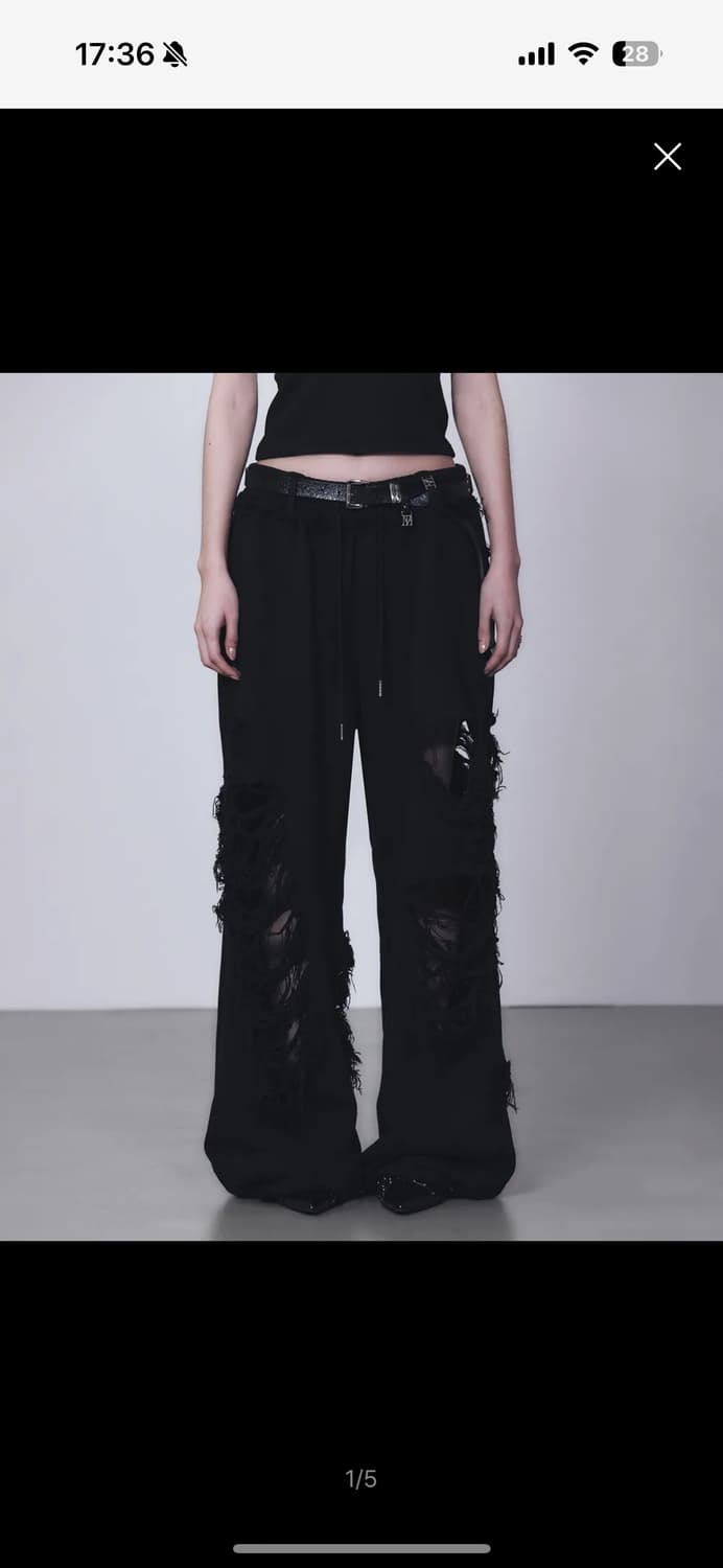 트리밍버드 츄리닝 블랙 (제니착용) 상품이미지1