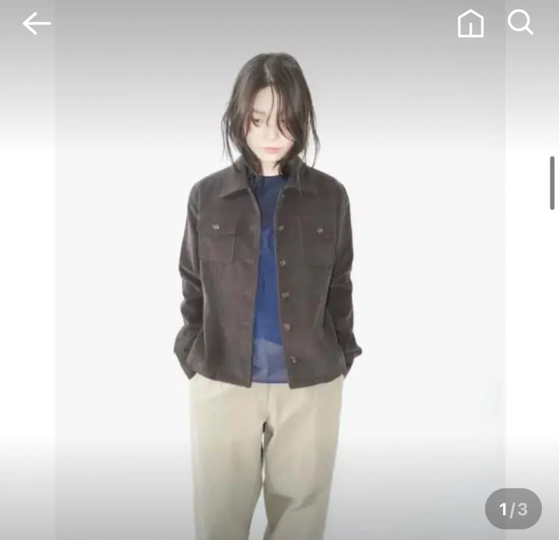 애프터먼데이 로아 LOA 코듀로이 자켓 브라운 상품이미지4