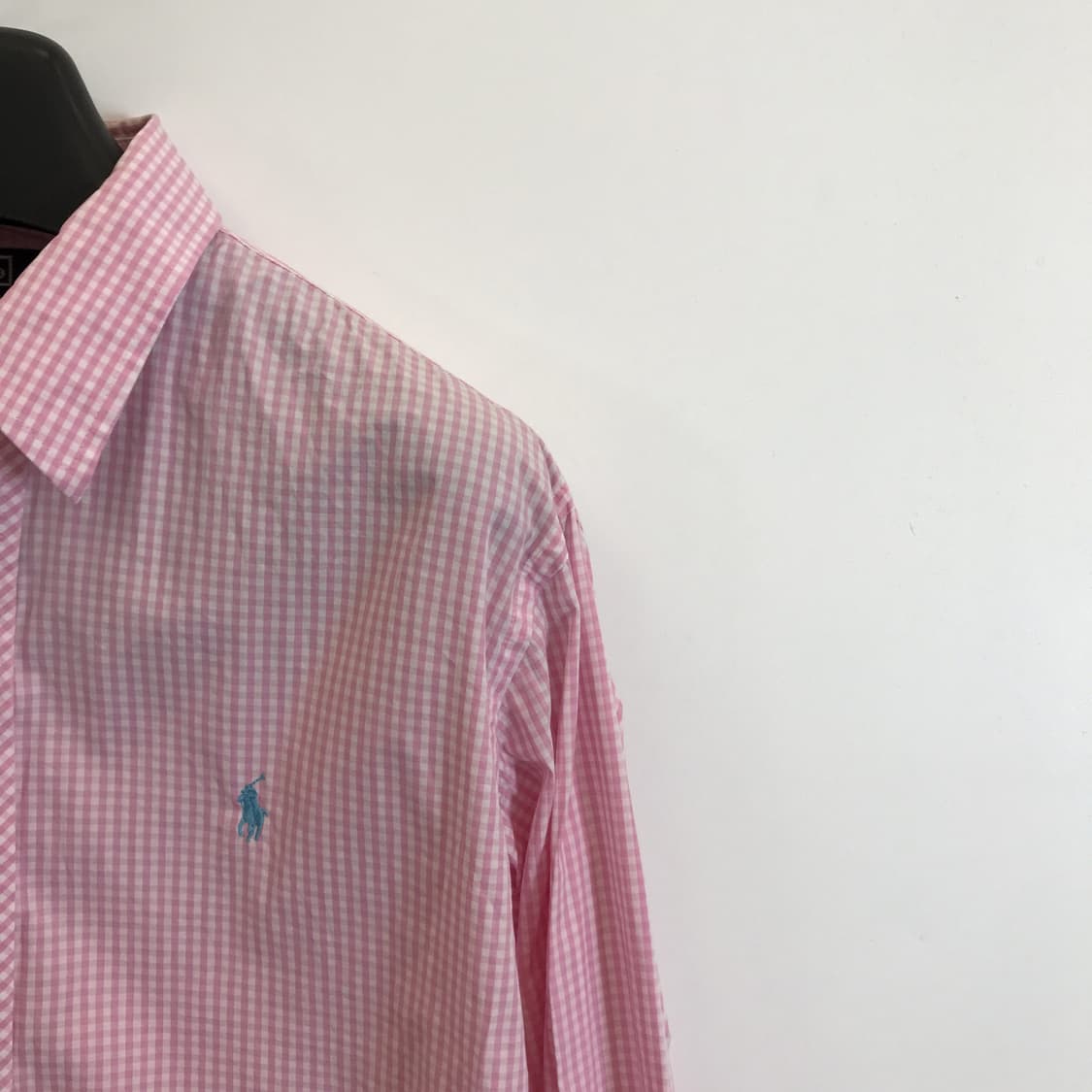 폴로 랄프로렌 커스텀핏 깅엄체크셔츠 분홍 [L] 상품이미지2