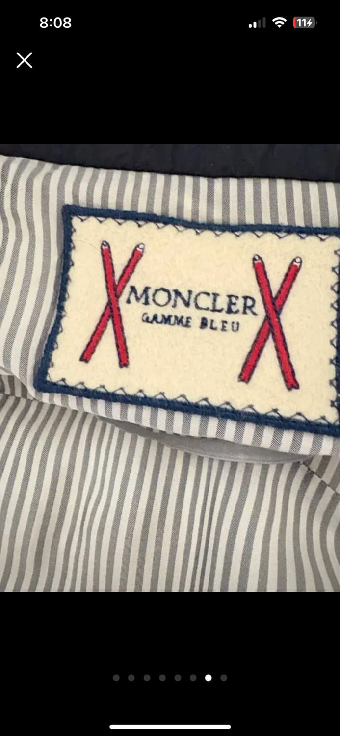 몽클레어 남성 패딩 감마블루 (톰브라운콜라보)2사이즈 상품이미지7